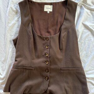 Reformation Delanie Top Brown - Size 8